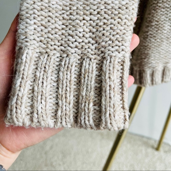 Madewell wool blend cozy cable knit sweater M - Picture 4 of 5